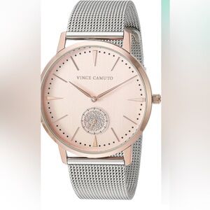Vince Camuto Rose Gold Watch with Mesh Band